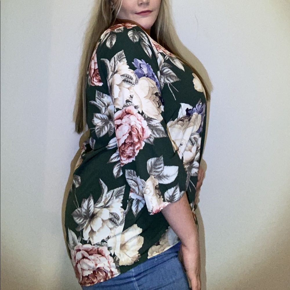 floral blouse